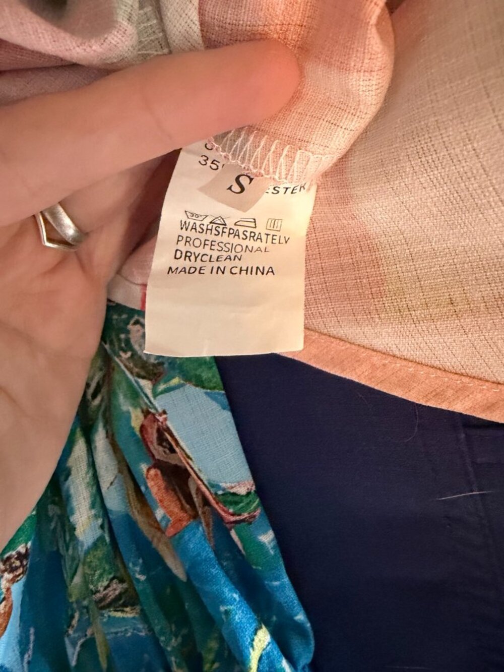 Tropical Resort Linen Blend Matching Set Wide Leg Pants Small - Picture 8 of 9